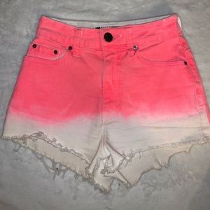 BDG High Rise Cheeky Stretchy Ombré Shorts